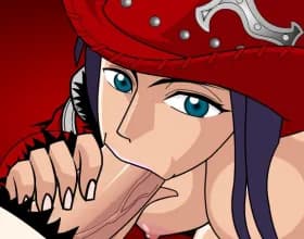 Nico Robin giving a Head screenshot 2